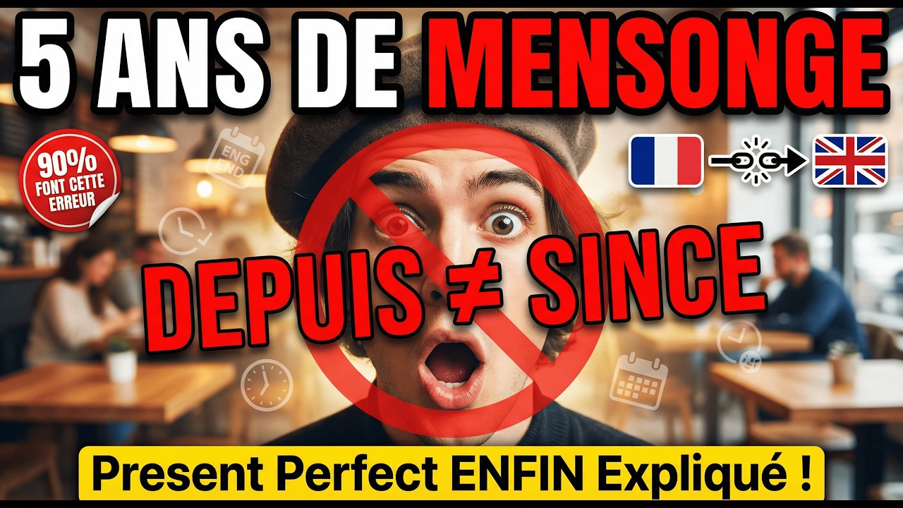 PRESENT PERFECT vs PASSÉ SIMPLE : L'Erreur Fatale des Francophones en Anglais ! 🇬🇧