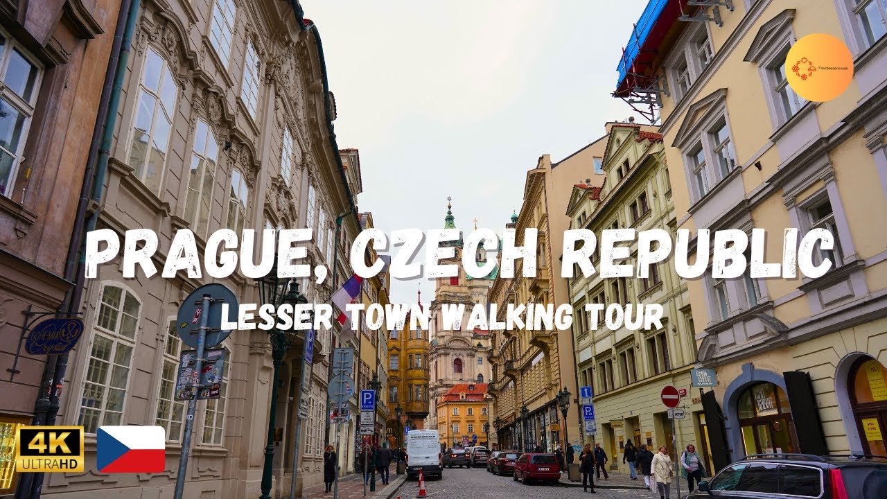 Prague, Czech Republic (Lesser Town) 4K Winter Walking Tour