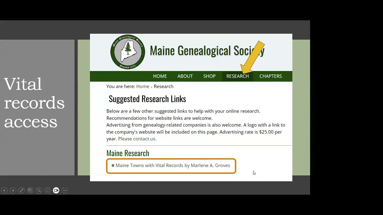 Genealogy research in Maine, part 1