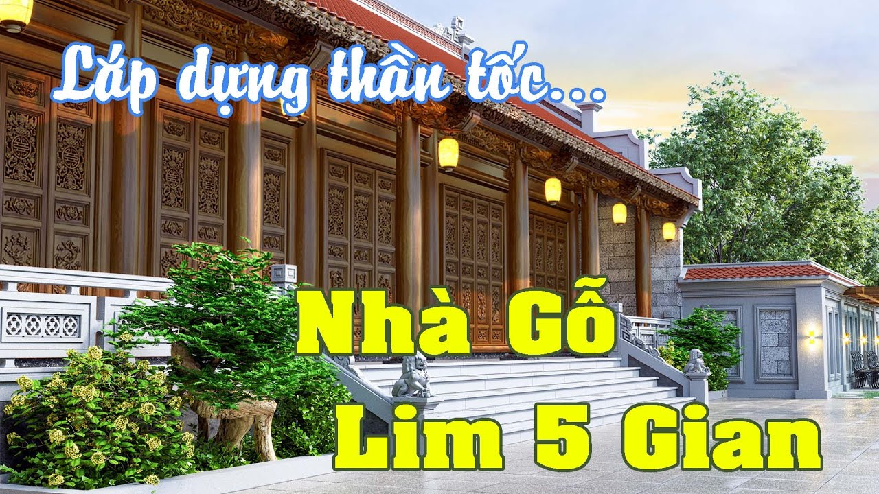 Nhà Gỗ Lim 5 Gian Đẹp | Trực Tiếp Lắp Dựng Nhà Gỗ Tại Nam Định | Nhà Gỗ Nam Thành Phát