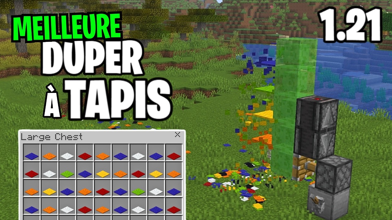 Carpet Duper FACILE (Duplicateur de Tapis) Minecraft Java 1.21
