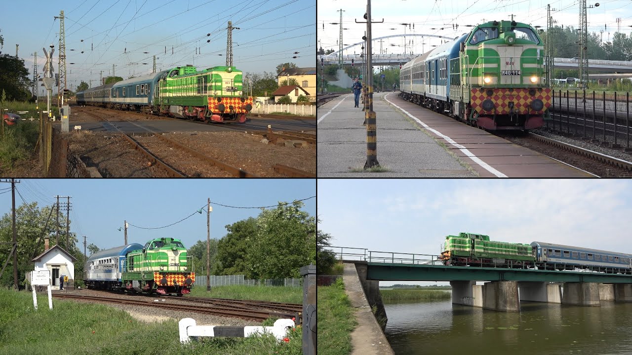 Az M40, 114-es Púpos a Tisza-tó sebesvonattal 2023 nyarán