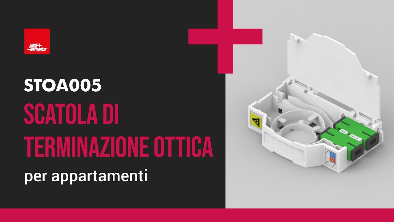 Scatola di terminazione ottica per appartamento - installabile su guida DIN - STOA005