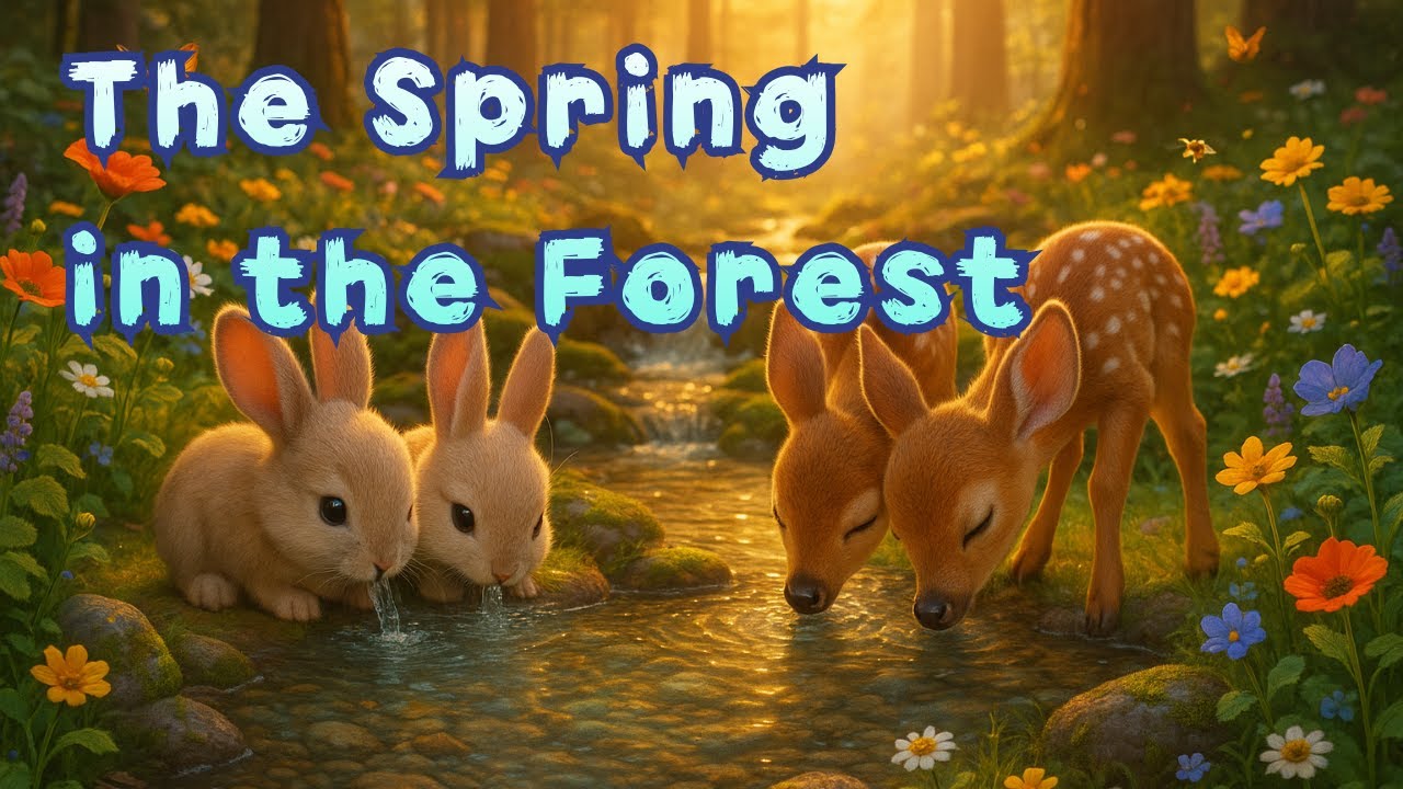 The Spring in the Forest | 7 English Kids Songs in 4 Styles (Cute, Dance, Latin, Disney)🌳
