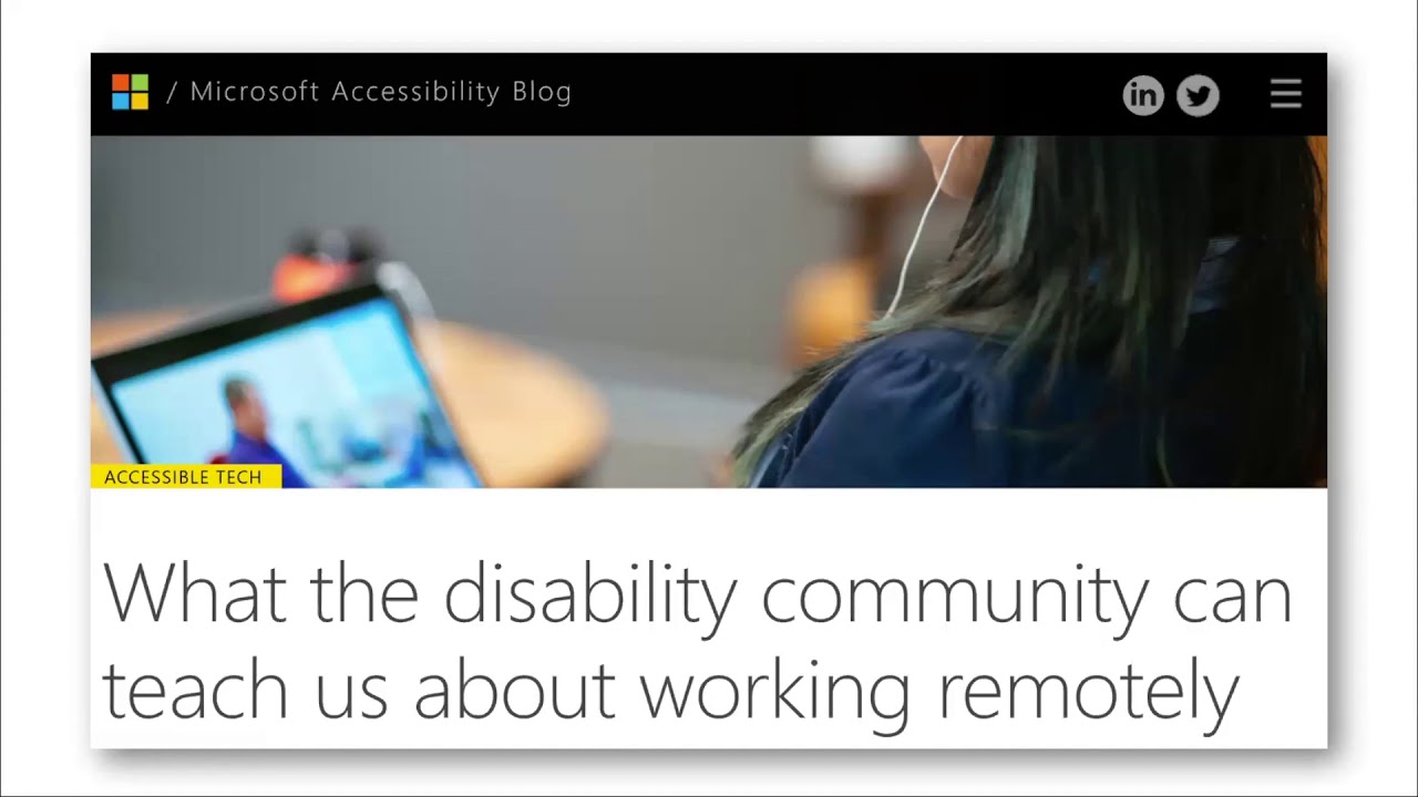 Accessibility at Microsoft - Jenny Lay-Flurrie, Microsoft