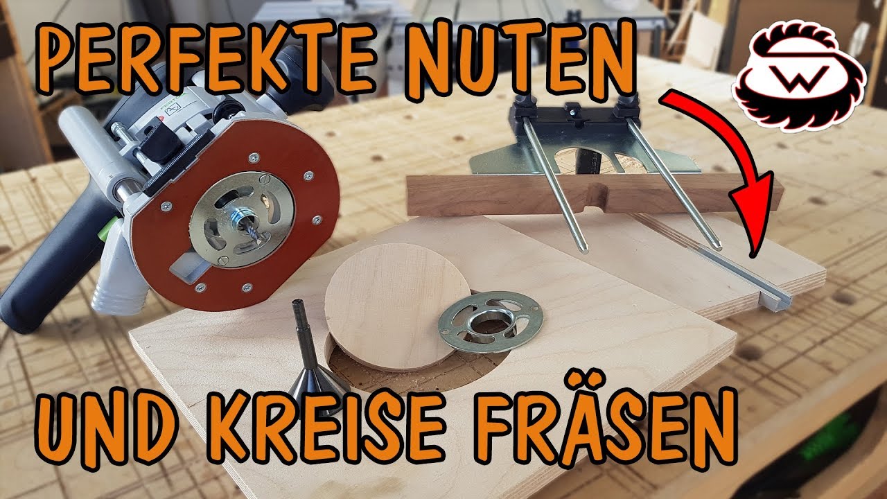 PERFEKTE Nuten und Kreise mit der Oberfräse | WoodSpezi