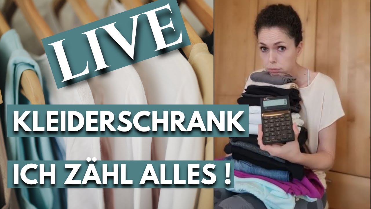 Große Kleiderschrank Inventur: Ich zähle alle Klamotten!  Wie viel Kleidung hat eine Minimalistin?