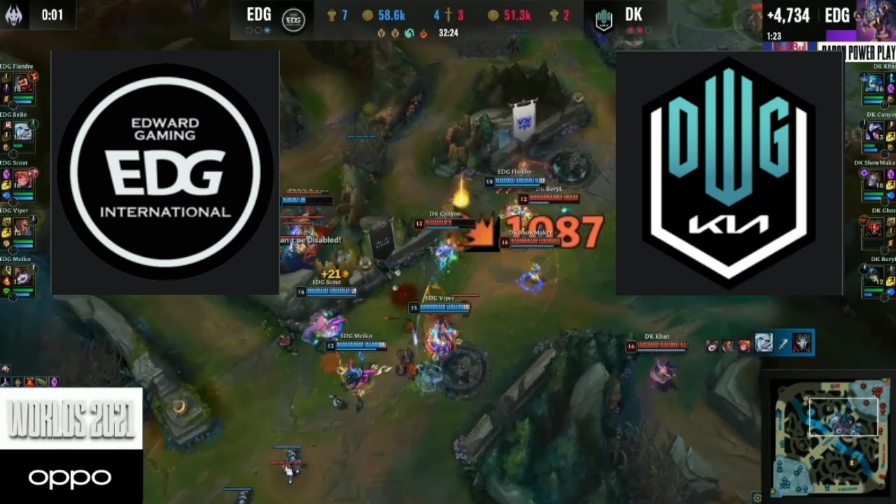 EDG vs DK Final Teamfight Highlights Game 4 - Silver Scrapes is COMING! -  Worlds Finals 2021