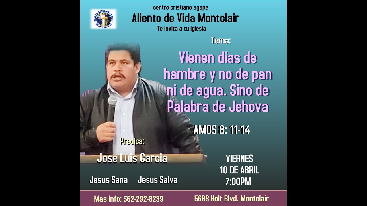 VIENEN DIAS DE HAMBRE Y NO DE PAN NI DE AGUA SINO DE LA PALABRA DE DIOS