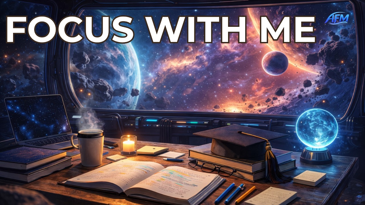 Study Space Ambience 🚀📚 | Deep Focus & Calm Background for Work & Study