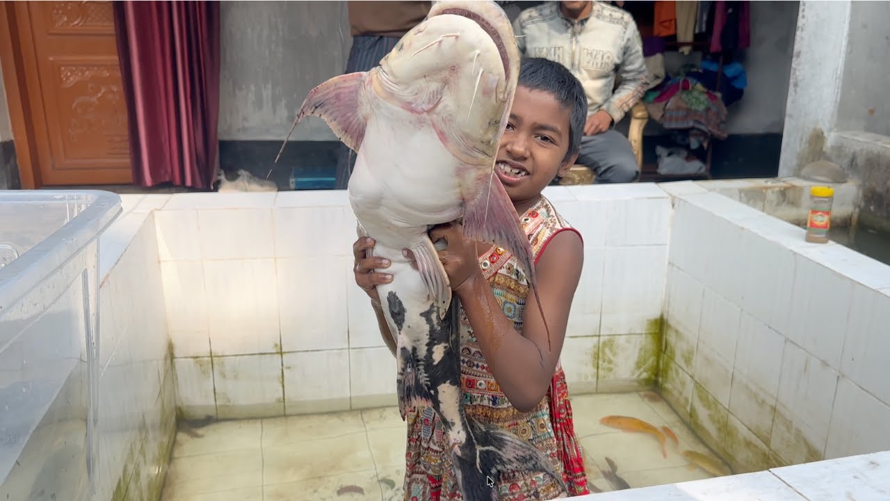 MEGA Aquarium: Giant Fish Catching with Funny Kids #aquarium