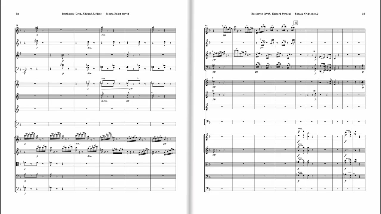 Ludwig van Beethoven, Sonate nr.24 Op. 78, Second Movement