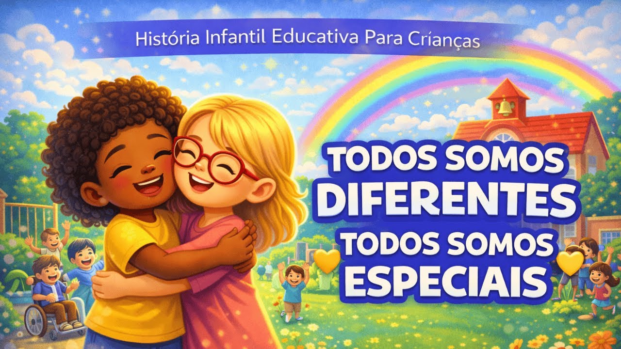 História Infantil Educativa Para Crianças | Todos Somos Diferentes 🌈
