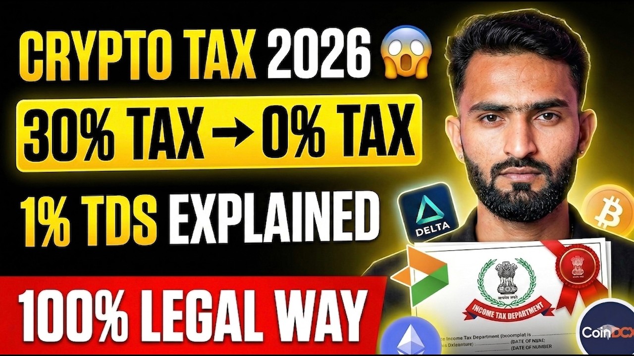 भारत में क्रिप्टो टैक्स 2026 का पूरा गाइड 😱: 30% टैक्स और 1% टीडीएस की हिंदी में व्याख्या | #क्रि...