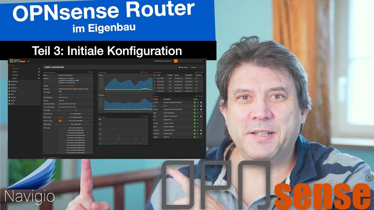 OPNsense - Teil 3: Initiale Konfiguration