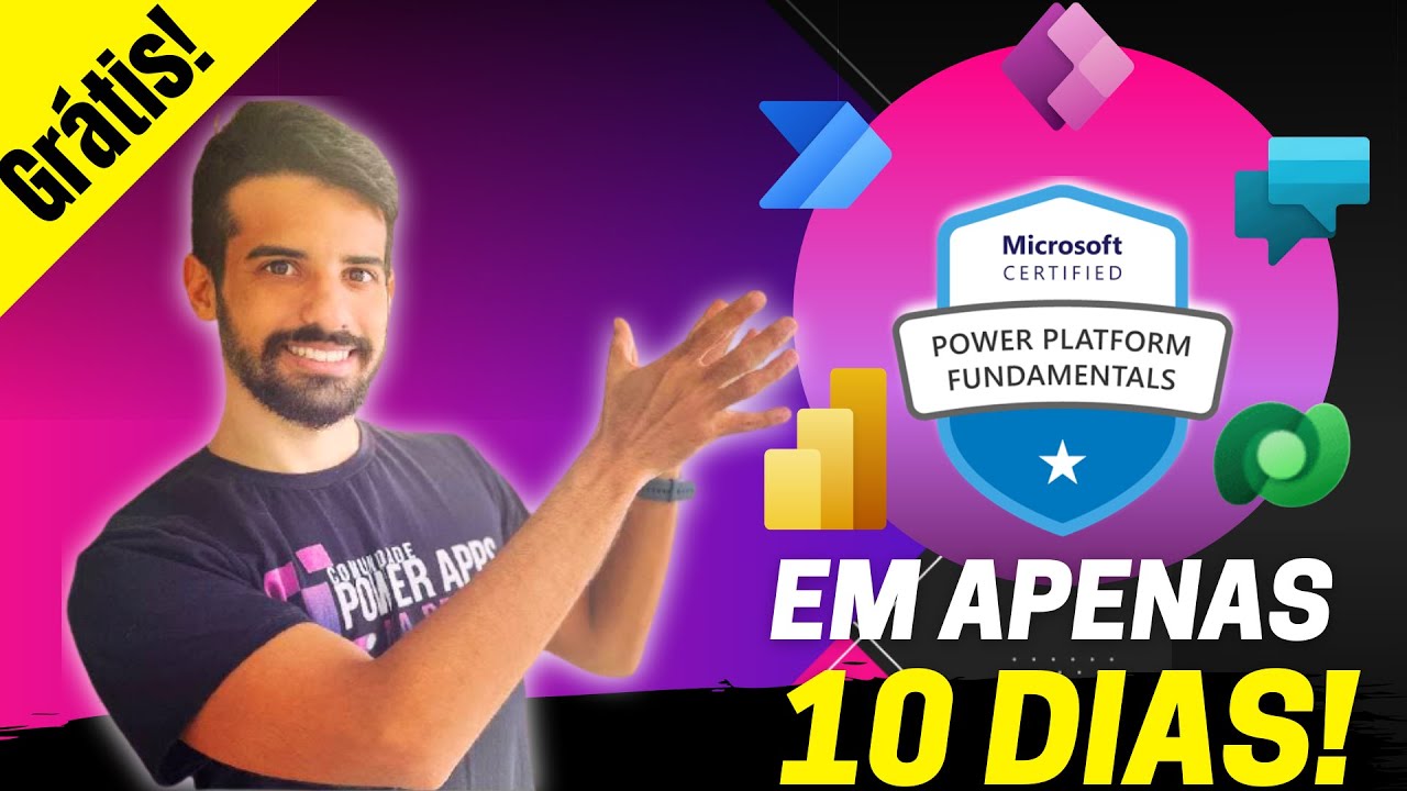 COMO TIRAR CERTIFICAÇÃO POWER PLATFORM GRATUITA: DESAFIO DOS 10 DIAS | PL-900 | POWER BI, POWER APPS