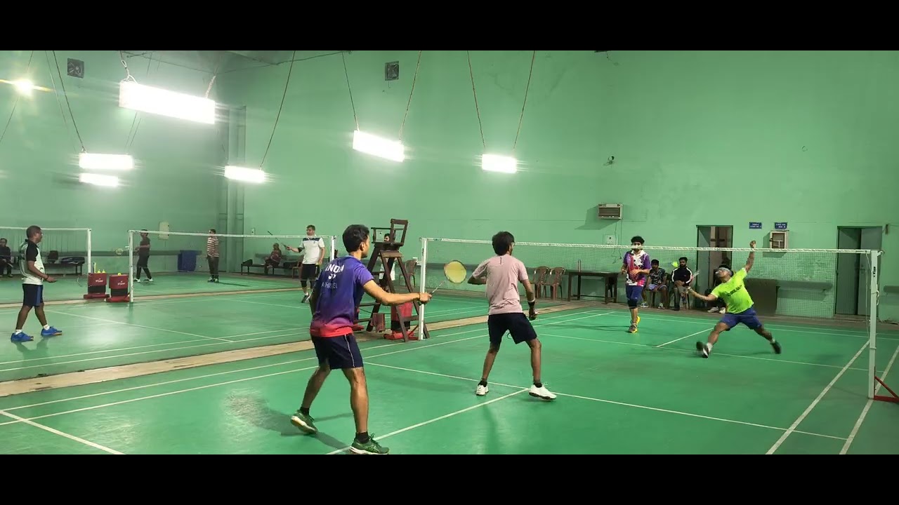 (1301) Vishal & Raju (Nepal) vs Prashant & Abhishek (Action Game) Men's #badminton #doubles #iitr