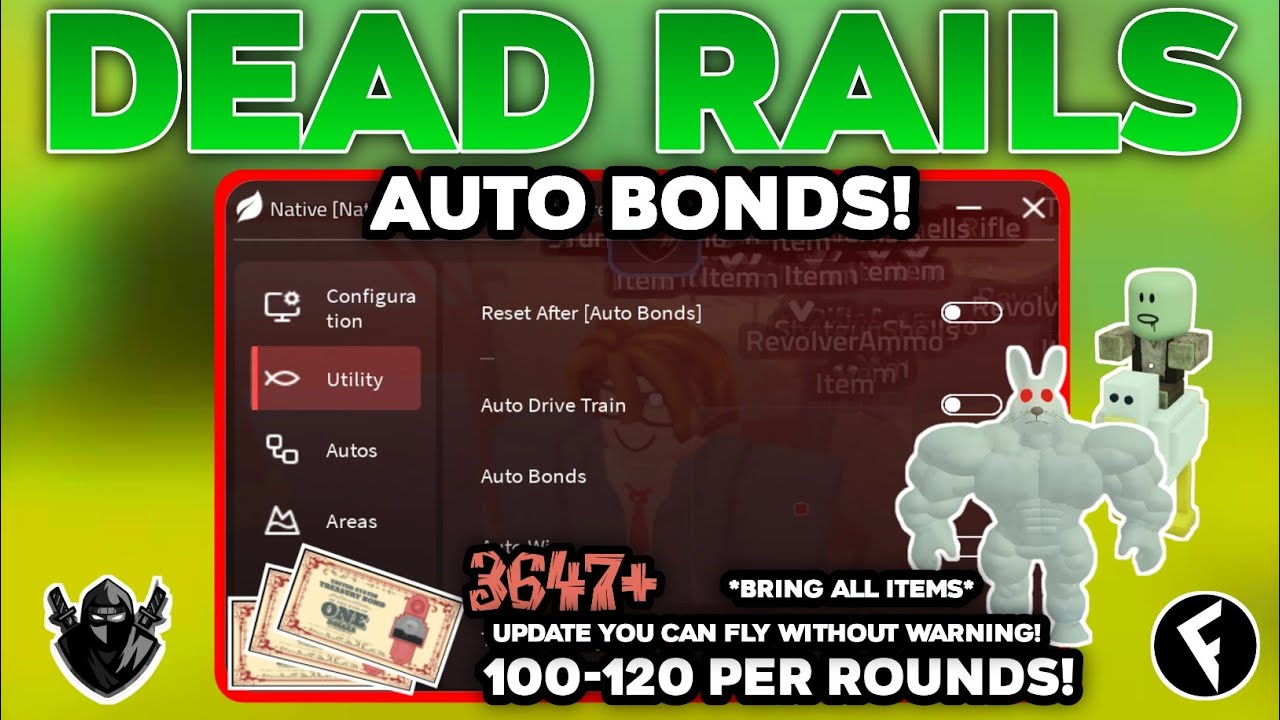 [NEW] Dead Rails Auto Bonds Script OP (Auto Bonds!) | (Bring All Items!) - Roblox Scripts!