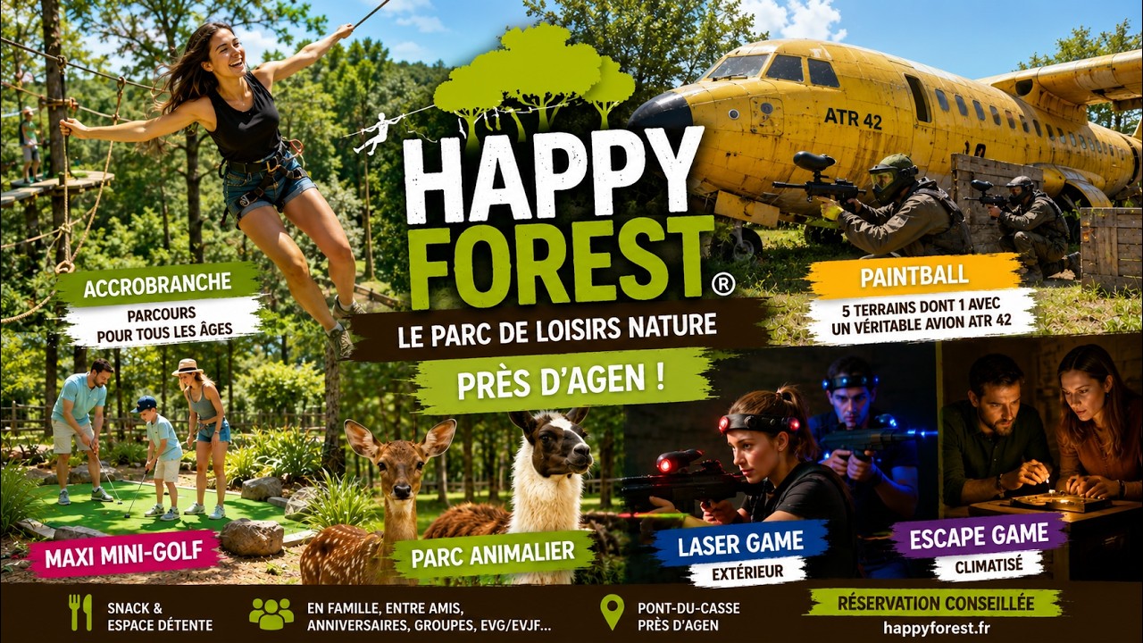Happy Forest&reg; &ndash; Le plus grand parc d&rsquo;aventure et de loisirs pr&egrave;s d&rsquo;Agen