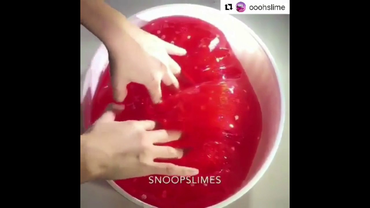 Satisfying RED SLIME compilation! ~ Slime ASMR