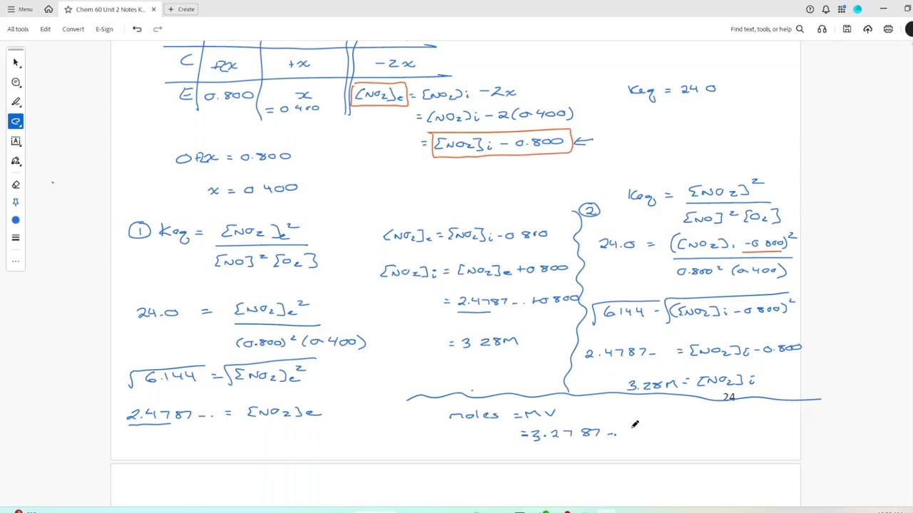 2.17 TYPE 5 DETERMINING THE INITIAL CONCENTRATION OF A SUBSTANCE
