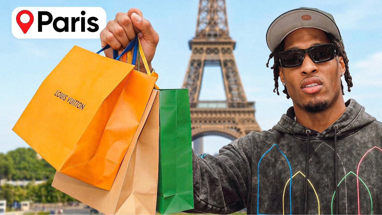 Исайя Симмонс отправляется за роскошным шопингом с Blitzfits на Неделе моды в Париже.