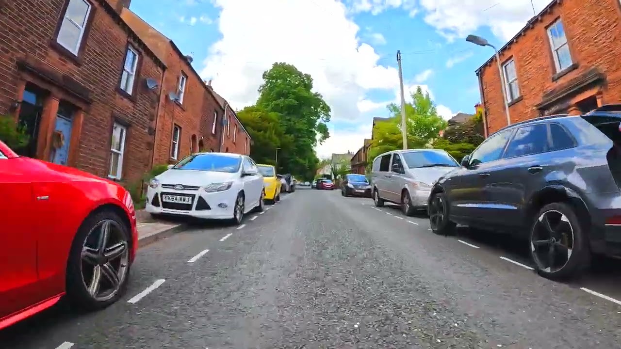 New Streets of Penrith, Cumbria, England, Bicycle Ride Virtual Tour HD 4K Bike Indoor Cycling