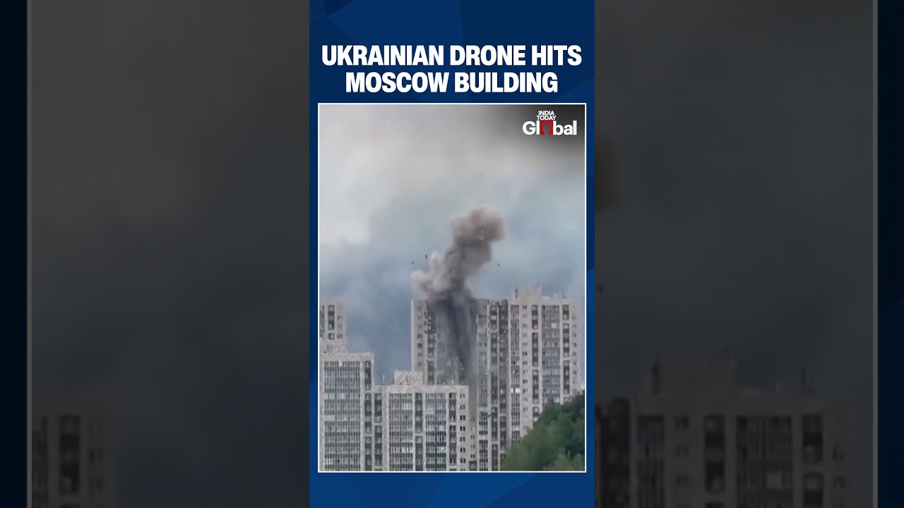 Eyewitness Video Captures Ukrainian Drone Striking Moscow Residential Building Amid Attack | #russia