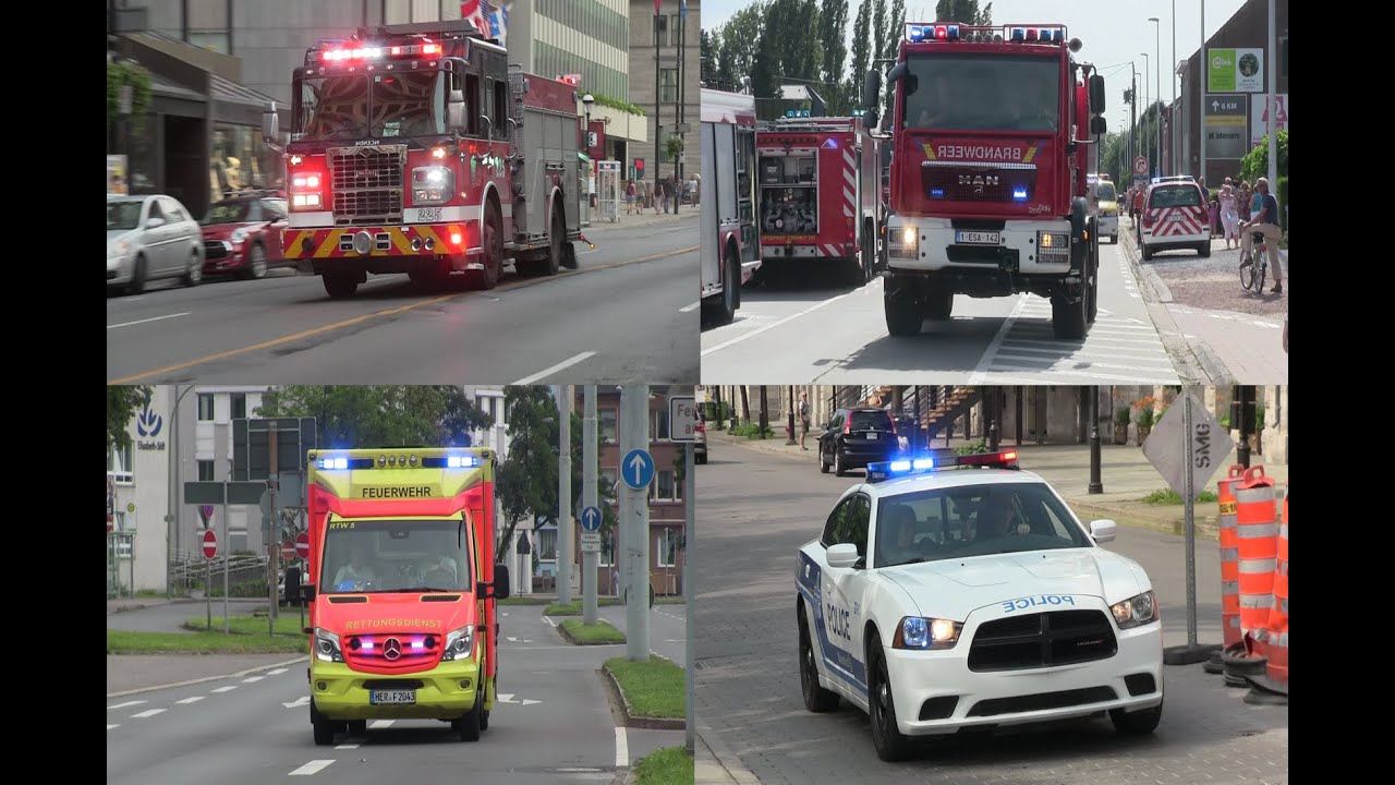 Fire trucks, ambulances, police cars responding code 3 - BEST OF 2015