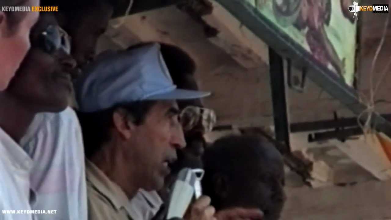 General M. Farrah Aidid & Ambassador M. Sahnoun Speaking to the Somalis - 1992