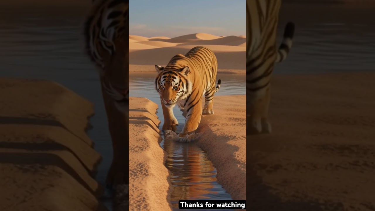 From Desert to Life 🌱 | Tiger & Watermelon Emotional Story