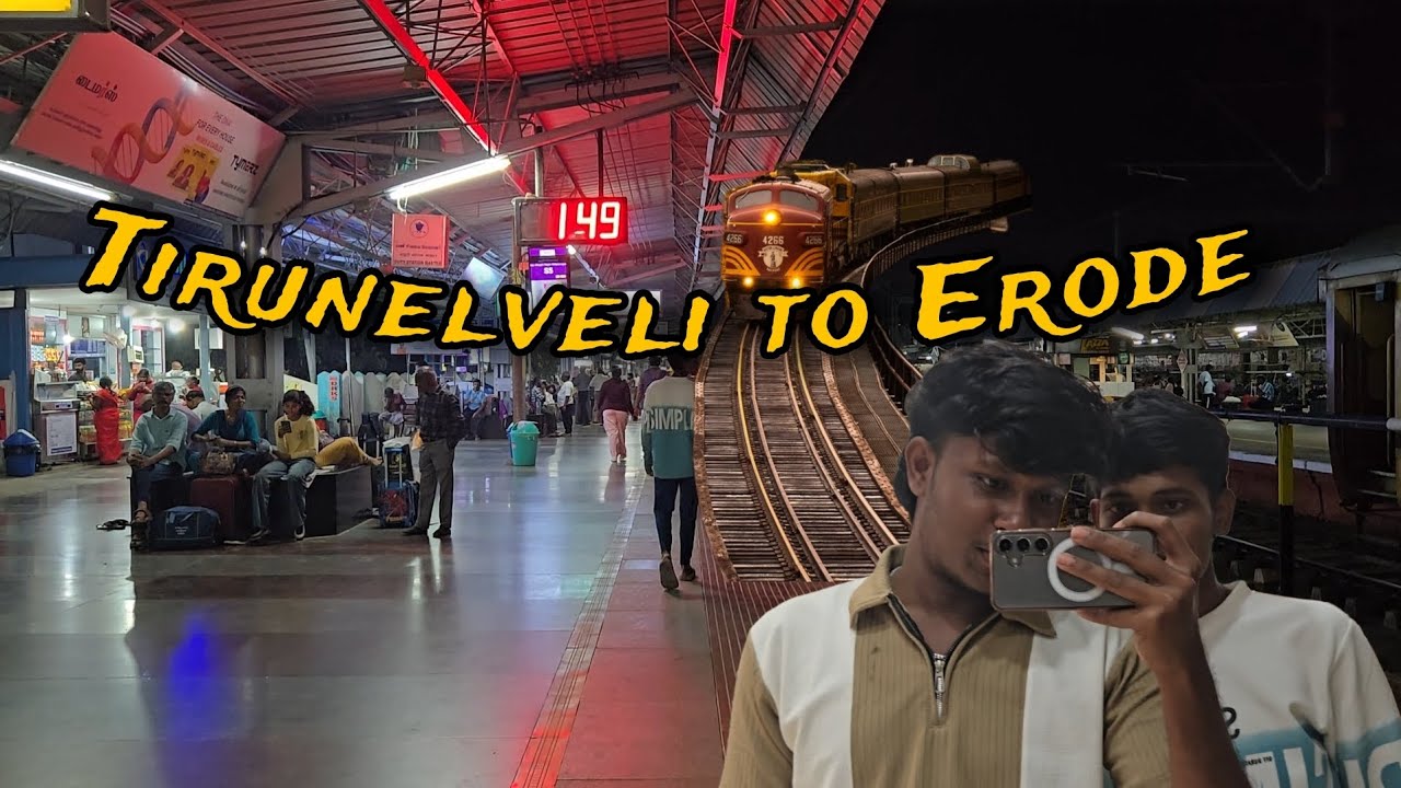 Tirunelveli to Erode (vlogs) #vlogs #travelvlog #trainvlogs 