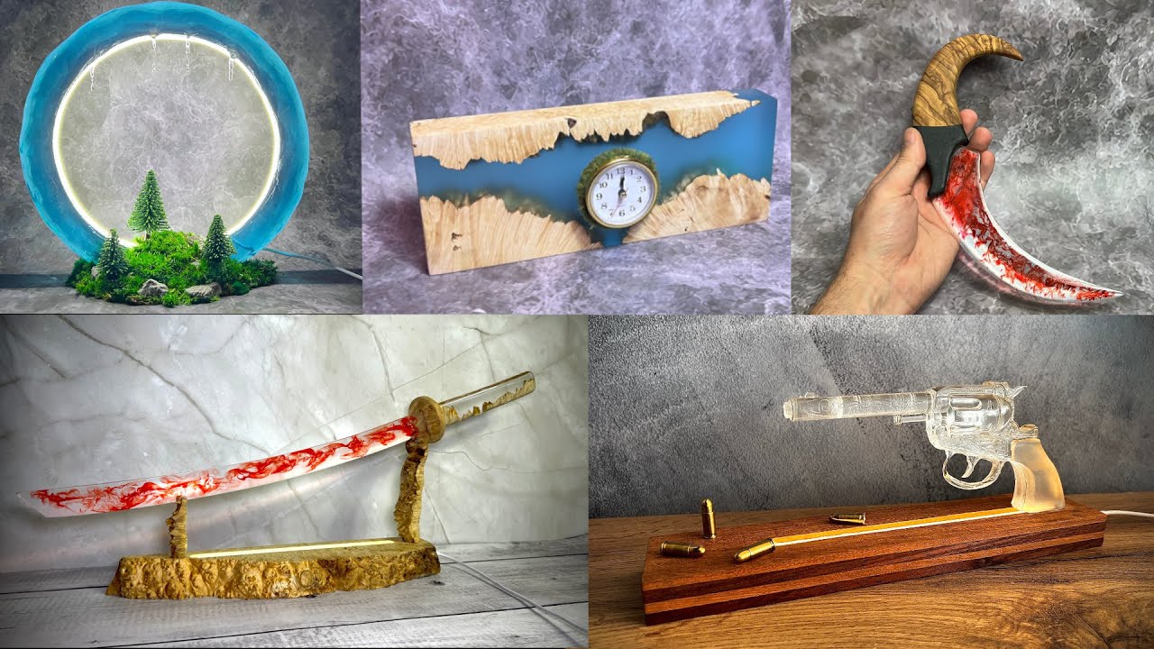 16 Amazing DIY Projects - Inspiring Wood and Epoxy Resin Projects