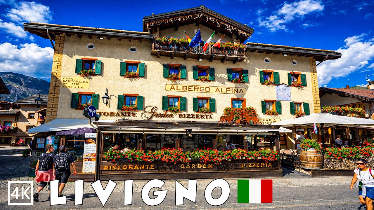 Livigno Italy | Most Picturesque Mountain Town in Italy | A Beautiful Summer Day 4K 60fps