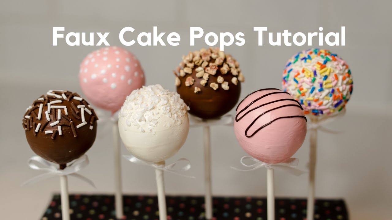 How to make faux cake pops #fakefood #fauxfoods