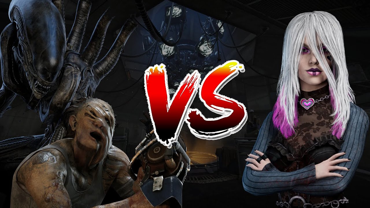 DBD survivor - Sable takes Alien for a walk and escapes a Billy