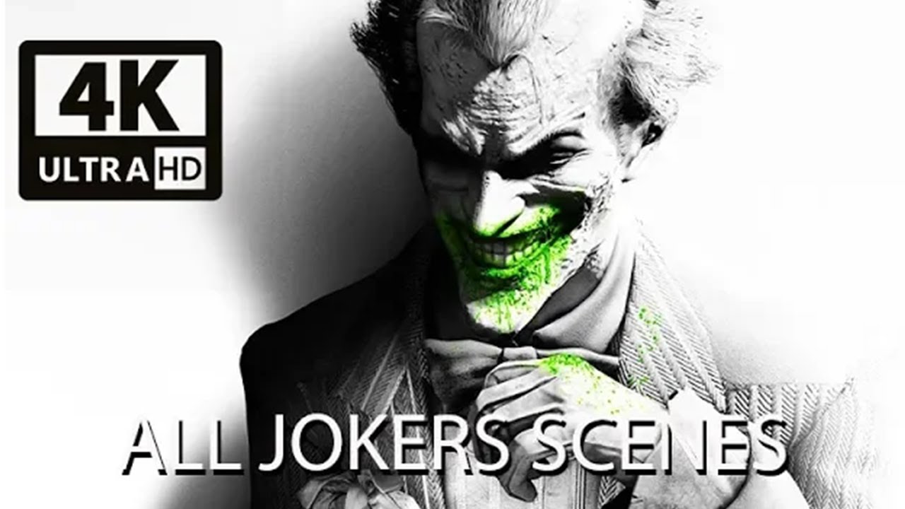 BATMAN: ARKHAM CITY All Joker Scenes 4K 60FPS Ultra HD