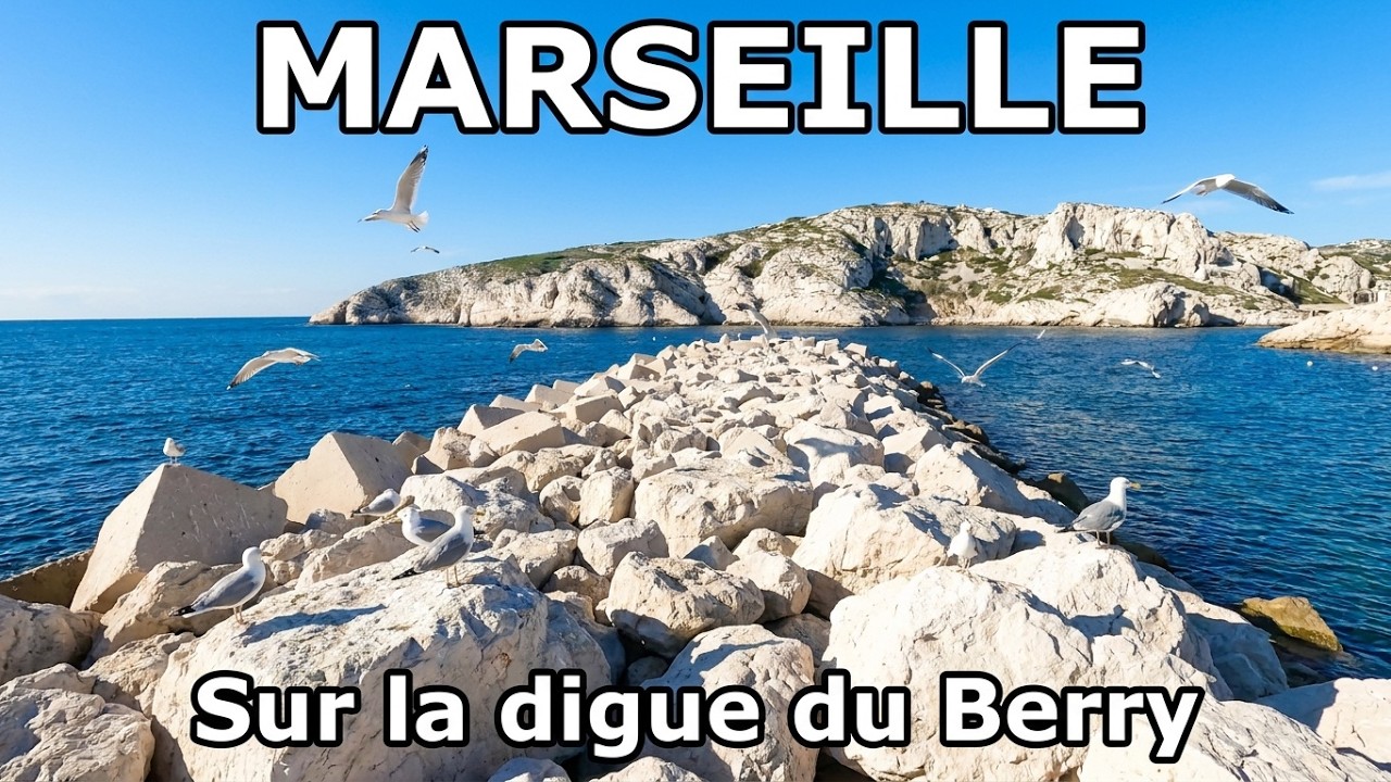 MARSEILLE 🇫🇷 Du quai d'Honneur de l'île Ratonneau à la digue du Berry sur l'île de Pomègues