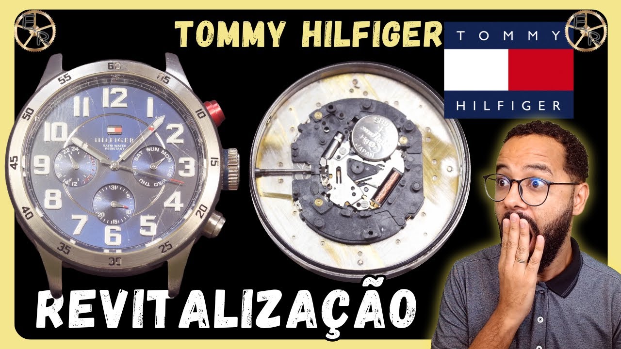 Sempre faça isso no polimento e troca do vidro, Relógio Tommy Hilfiger VX9JE | Ezequias Relojoeiro
