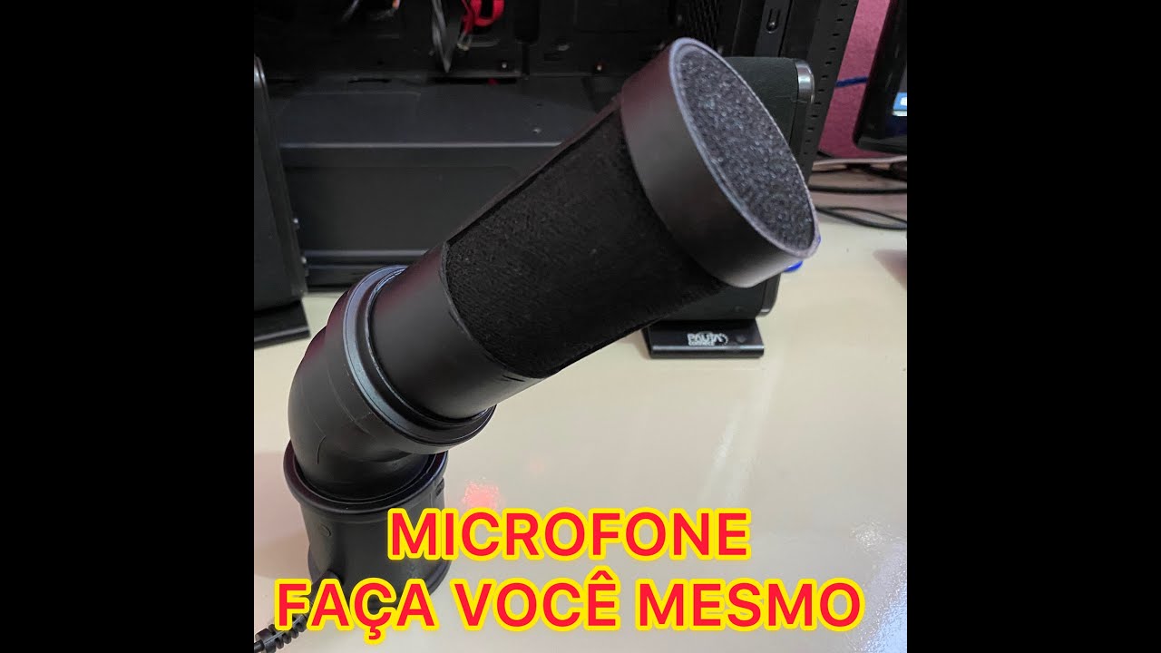 Como Fazer Microfone Condensador Caseiro com 2 Eletretos no PVC