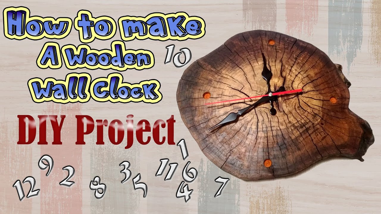 Live Edge Maple Wall Clock // DIY