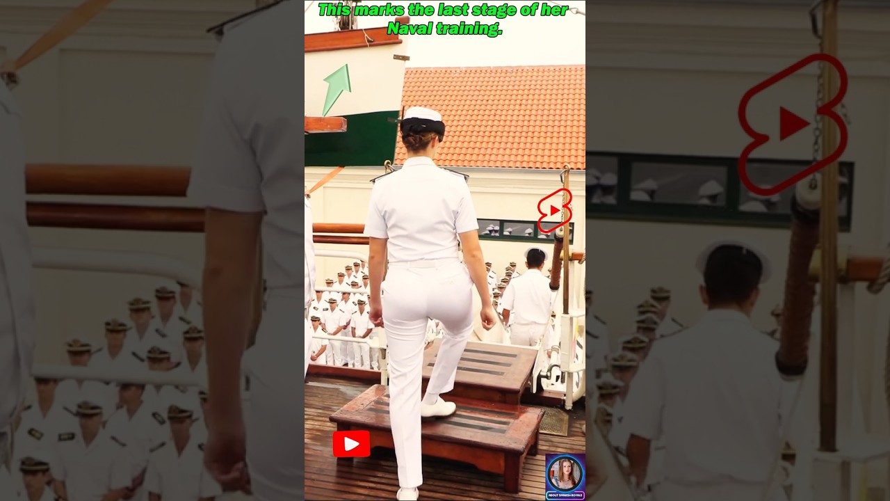 Princess Leonor has officially arrived in Marín aboard the Juan Sebastián Elcano