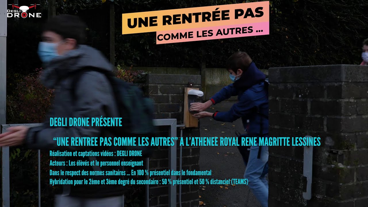 REPORTAGE - Ath&eacute;n&eacute;e Royal Ren&eacute; Magritte de Lessines - Une rentr&eacute;e scolaire un peu sp&eacute;ciale...