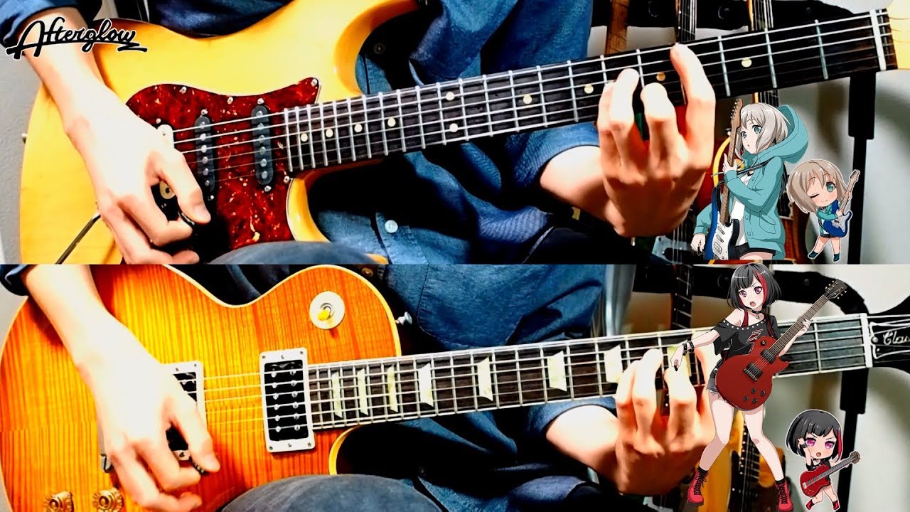 【 Afterglow 】 ロストワンの号哭 (Lost One's Weeping) Full Guitar Cover 【 BanG Dream! 】