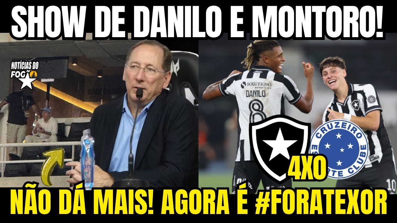 🔥LIVE PÓS-JOGO! BOTAFOGO 4X0 CRUZEIRO! ACABOU O TABU! MONTORO E DANILO DE QUASE VENDIDOS PRA HERÓIS!