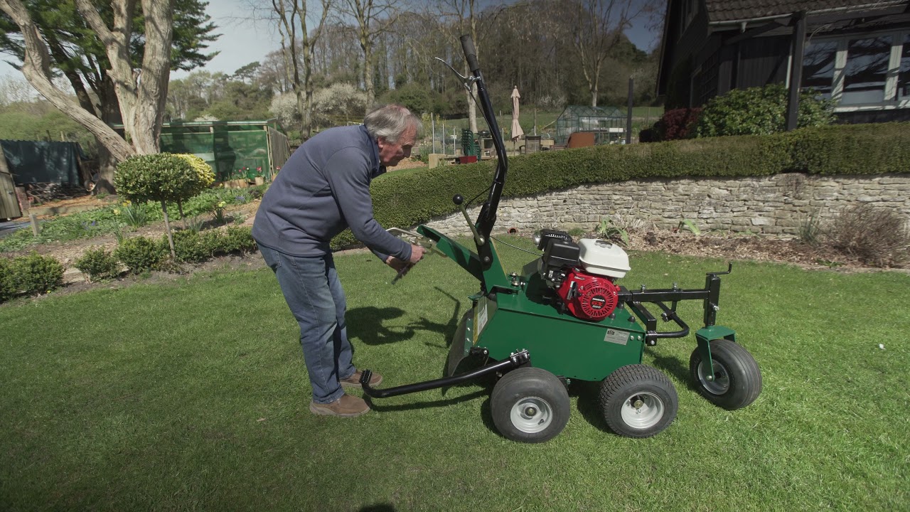 How to Adjust the Depth Setting on a Groundsman Turf Aerator