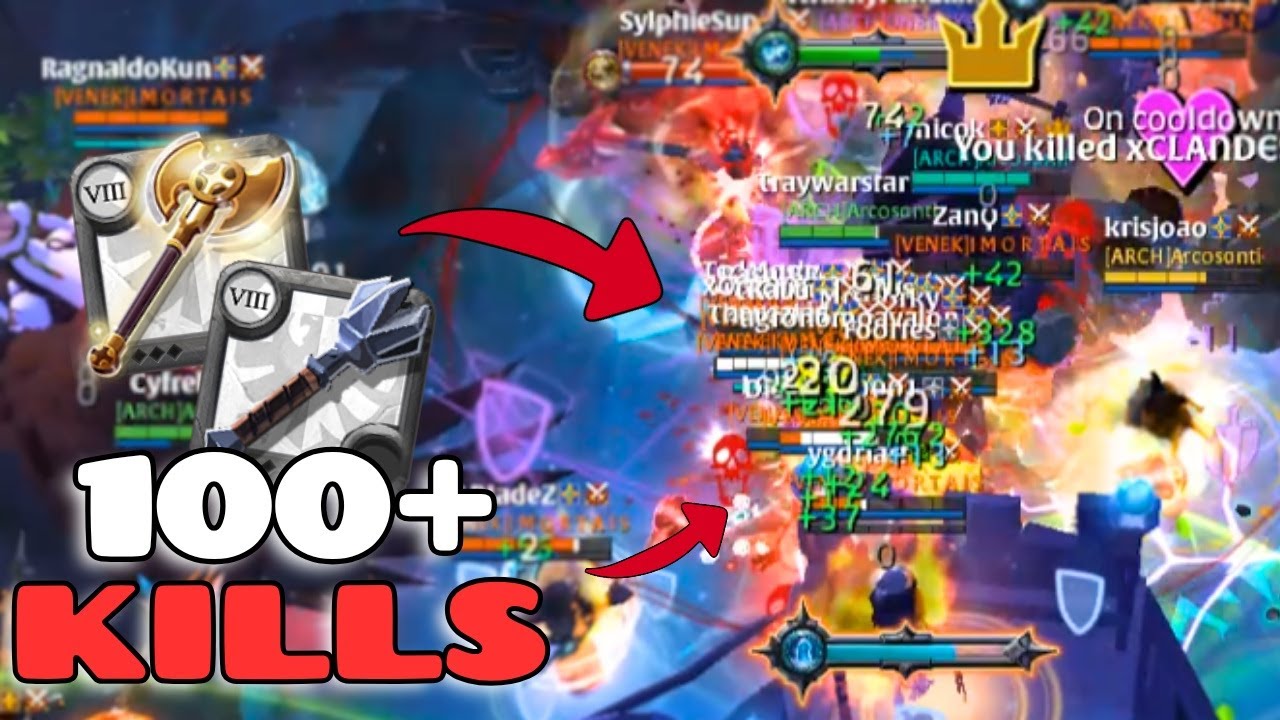40 MINUTE OUTNUMBERED TERRY DEFENSE, 100+ KILLS! | ARCH | Albion Online ZvZ