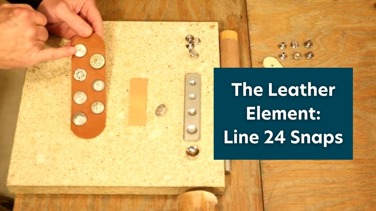 Кожаный элемент: застежки Line 24