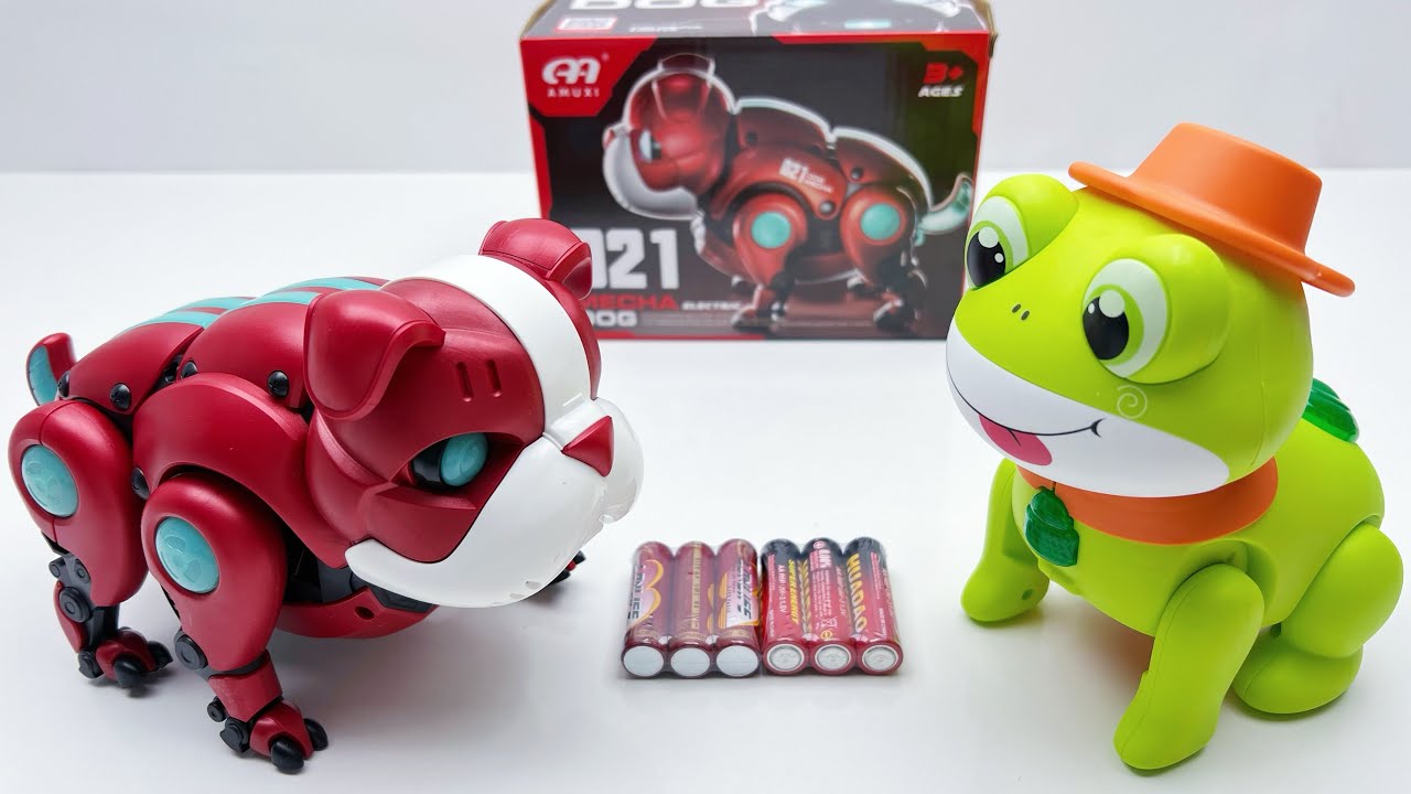 8-Minute Electric Toy Unboxing |Vicious Bulldog | Fire Truck on the Move |Bouncing Frog | ASMR | Toy