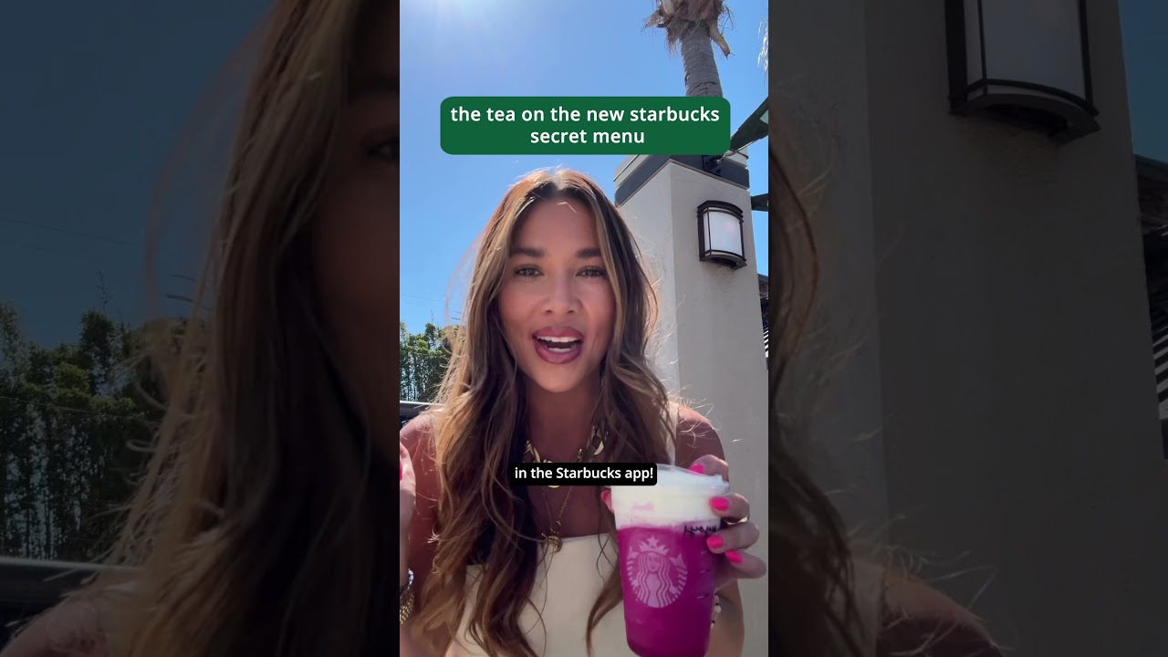 you heard it from @hannah_kosh: the new secret menu is now available in the Starbucks app